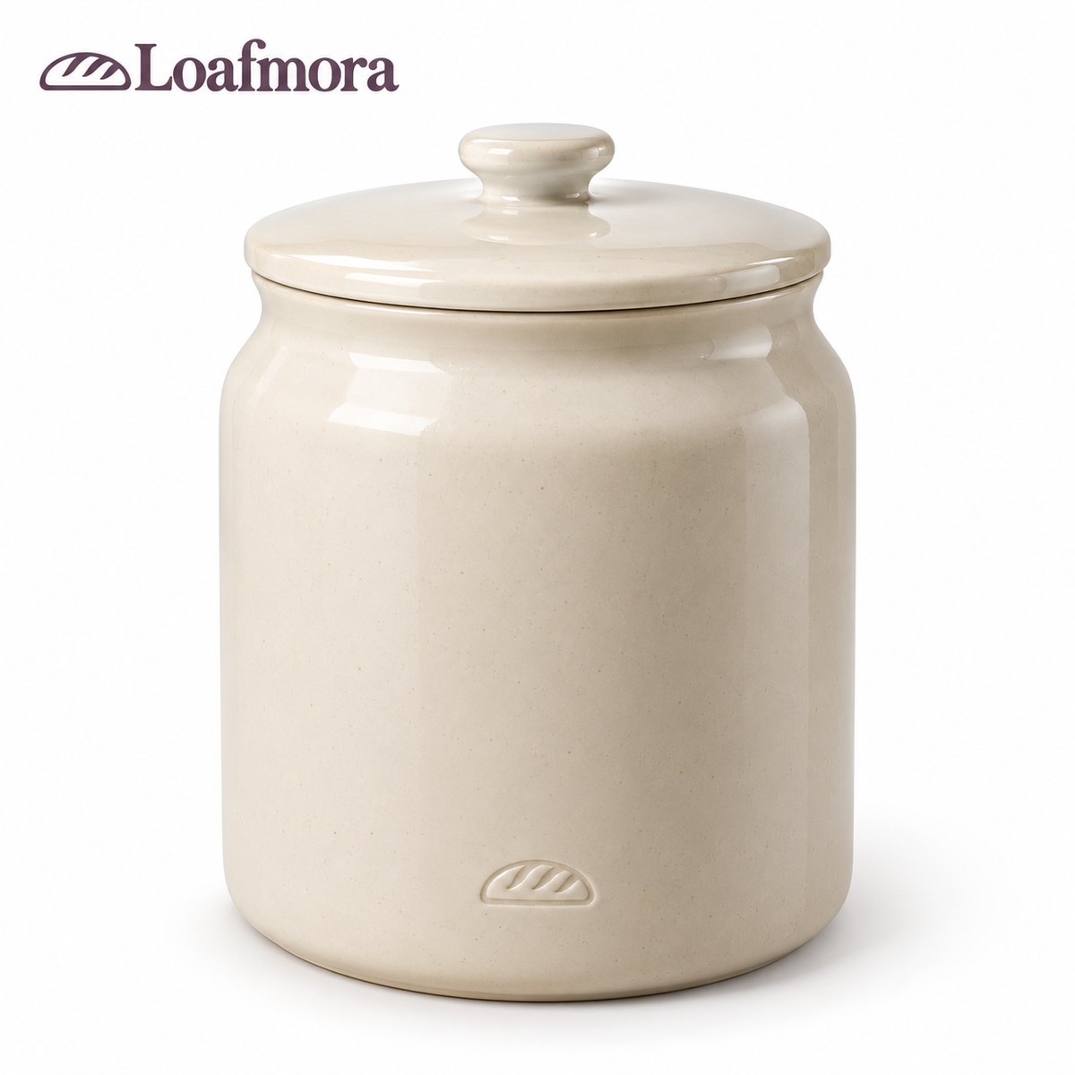 Loafmora Ceramic Sourdough Crock - A dedicated home for your daily starter ritual.