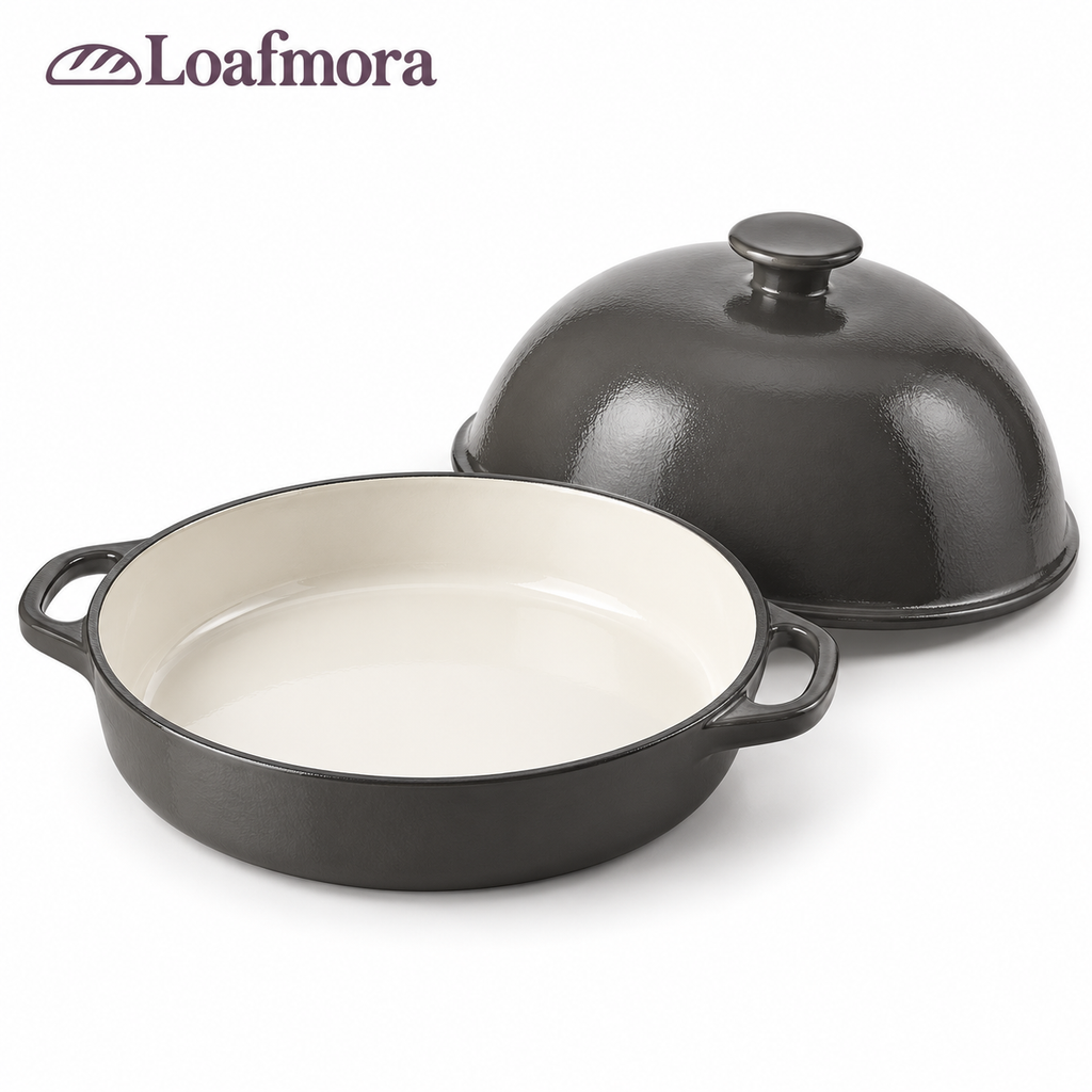 Loafmora Cast Iron Bread Oven - Give your loaf a place for its final rise in the oven.