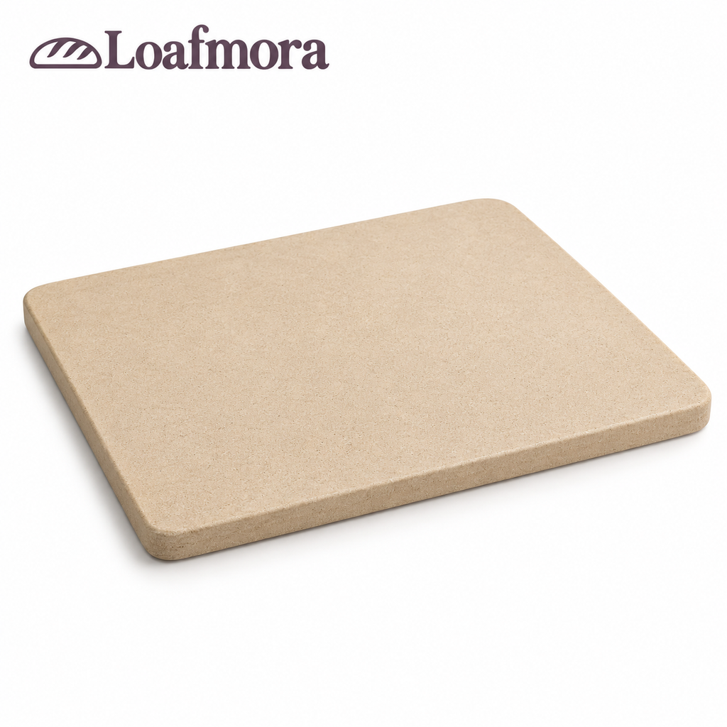 Loafmora Bread Baking Stone - A simple baking surface beneath your next loaf.