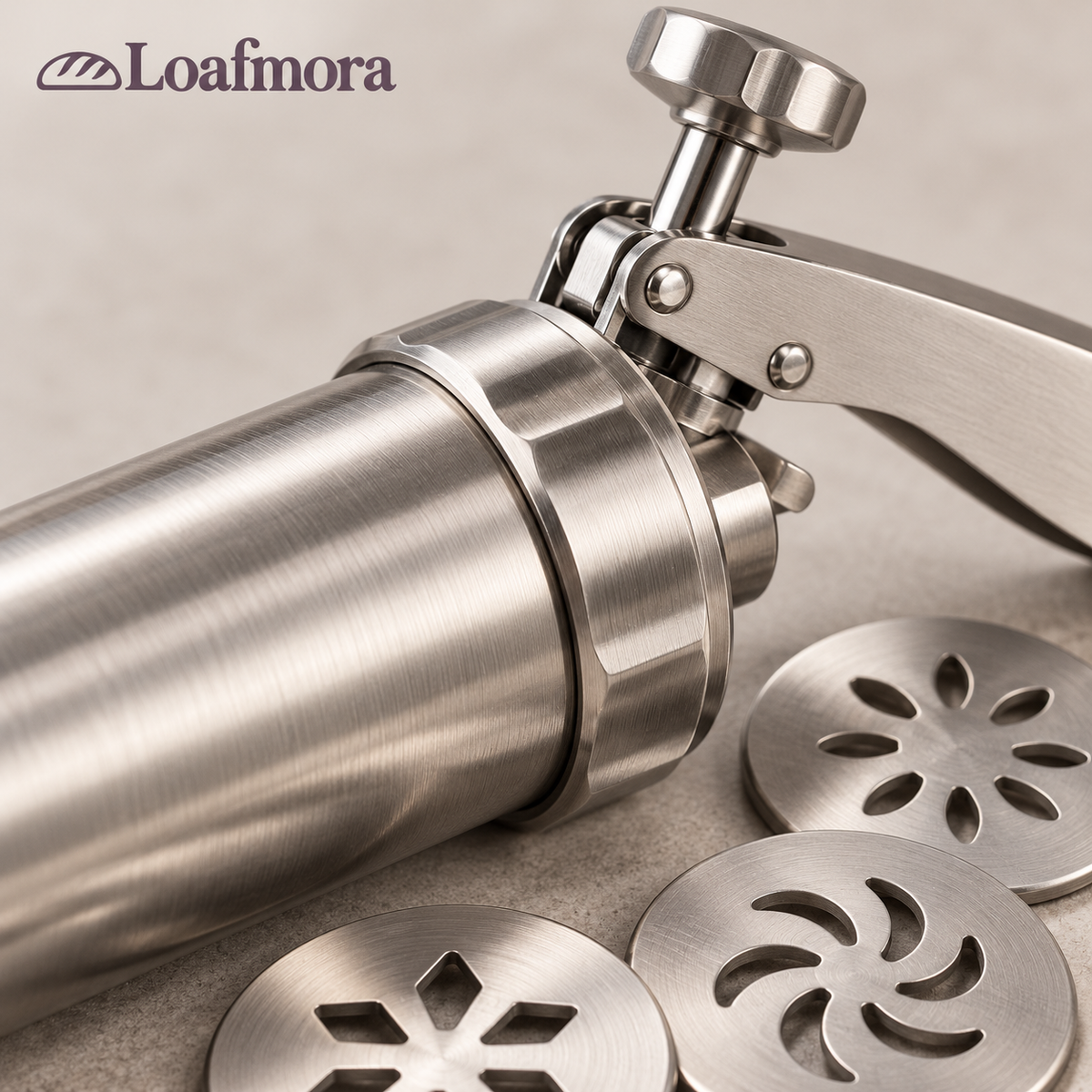 Loafmora Manual Cookie Press - Turn a simple dough into a tray of little shapes.