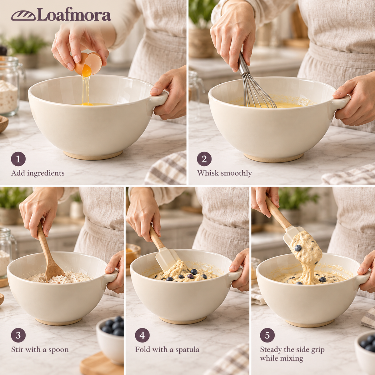 Loafmora Ceramic Sourdough Crock - A dedicated home for your daily starter ritual.