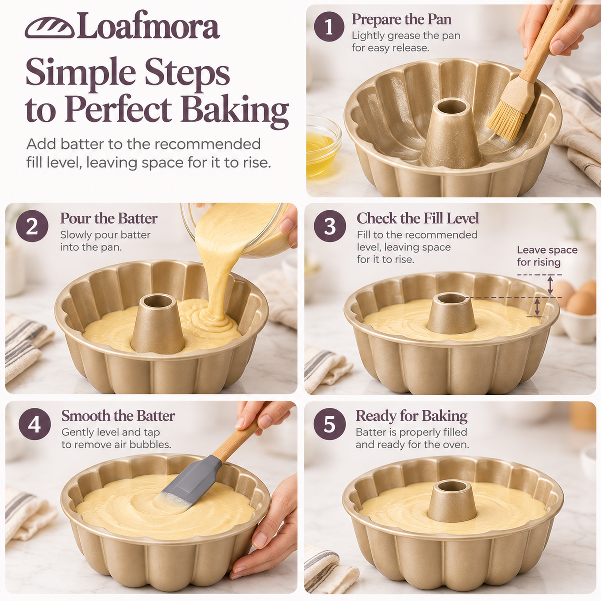 Loafmora Sculpted Ring Cake Pan - Let the shape be part of the celebration.