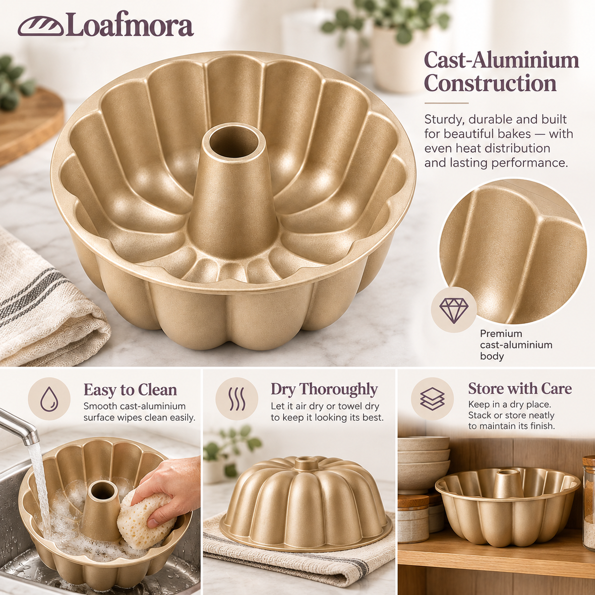 Loafmora Sculpted Ring Cake Pan - Let the shape be part of the celebration.