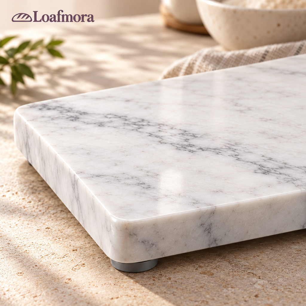 Loafmora Marble Pastry Board - Give pastry a surface of its own.