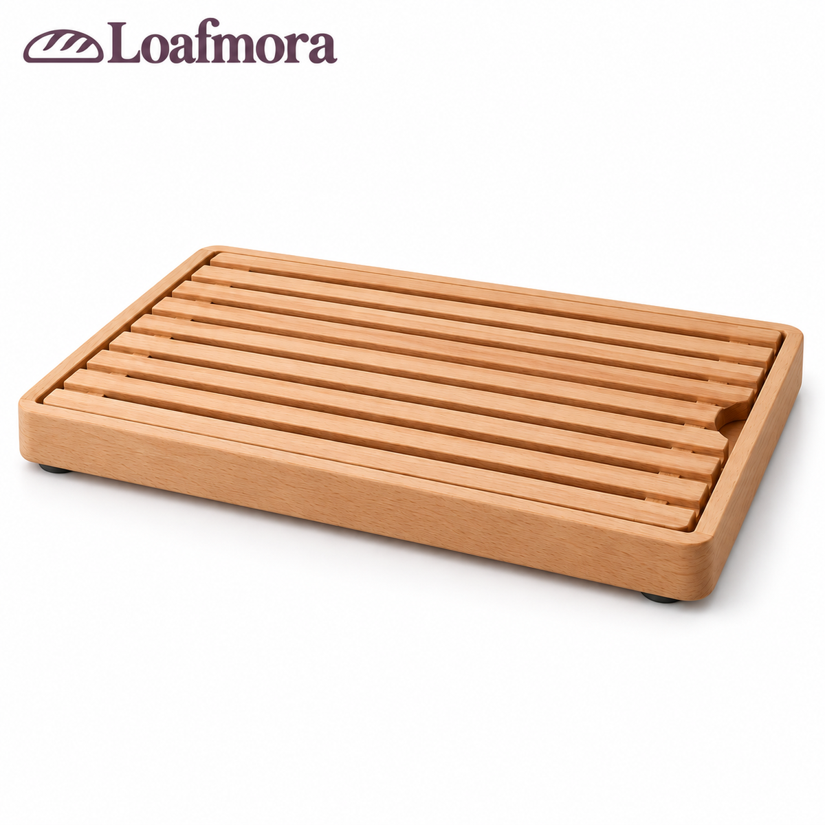 Loafmora Crumb-Catching Bread Board - A place for the loaf—and the crumbs it leaves behind.